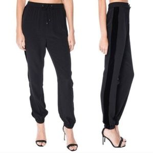 Cami NYC silk velvet tuxe side jogger pants